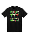 Margaritas - Mexican Flag Colors - Happy Cinco de Mayo Adult Dark T-Shirt by TooLoud-Mens T-Shirt-TooLoud-Black-Small-Davson Sales