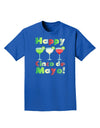 Margaritas - Mexican Flag Colors - Happy Cinco de Mayo Adult Dark T-Shirt by TooLoud-Mens T-Shirt-TooLoud-Royal-Blue-Small-Davson Sales