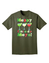 Margaritas - Mexican Flag Colors - Happy Cinco de Mayo Adult Dark T-Shirt by TooLoud-Mens T-Shirt-TooLoud-Military-Green-Small-Davson Sales