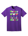 Margaritas - Mexican Flag Colors - Happy Cinco de Mayo Adult Dark T-Shirt by TooLoud-Mens T-Shirt-TooLoud-Purple-Small-Davson Sales