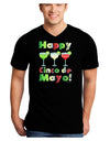 Margaritas - Mexican Flag Colors - Happy Cinco de Mayo Adult Dark V-Neck T-Shirt by TooLoud-Mens V-Neck T-Shirt-TooLoud-Black-Small-Davson Sales