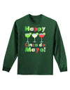 Margaritas - Mexican Flag Colors - Happy Cinco de Mayo Adult Long Sleeve Dark T-Shirt by TooLoud-TooLoud-Dark-Green-Small-Davson Sales