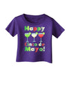 Margaritas - Mexican Flag Colors - Happy Cinco de Mayo Infant T-Shirt Dark by TooLoud-Infant T-Shirt-TooLoud-Purple-06-Months-Davson Sales