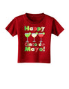 Margaritas - Mexican Flag Colors - Happy Cinco de Mayo Toddler T-Shirt Dark by TooLoud-Toddler T-Shirt-TooLoud-Red-2T-Davson Sales