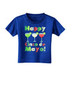 Margaritas - Mexican Flag Colors - Happy Cinco de Mayo Toddler T-Shirt Dark by TooLoud-Toddler T-Shirt-TooLoud-Royal-Blue-2T-Davson Sales