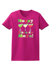 Margaritas - Mexican Flag Colors - Happy Cinco de Mayo Womens Dark T-Shirt by TooLoud-Womens T-Shirt-TooLoud-Hot-Pink-Small-Davson Sales