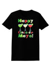 Margaritas - Mexican Flag Colors - Happy Cinco de Mayo Womens Dark T-Shirt by TooLoud-Womens T-Shirt-TooLoud-Black-X-Small-Davson Sales