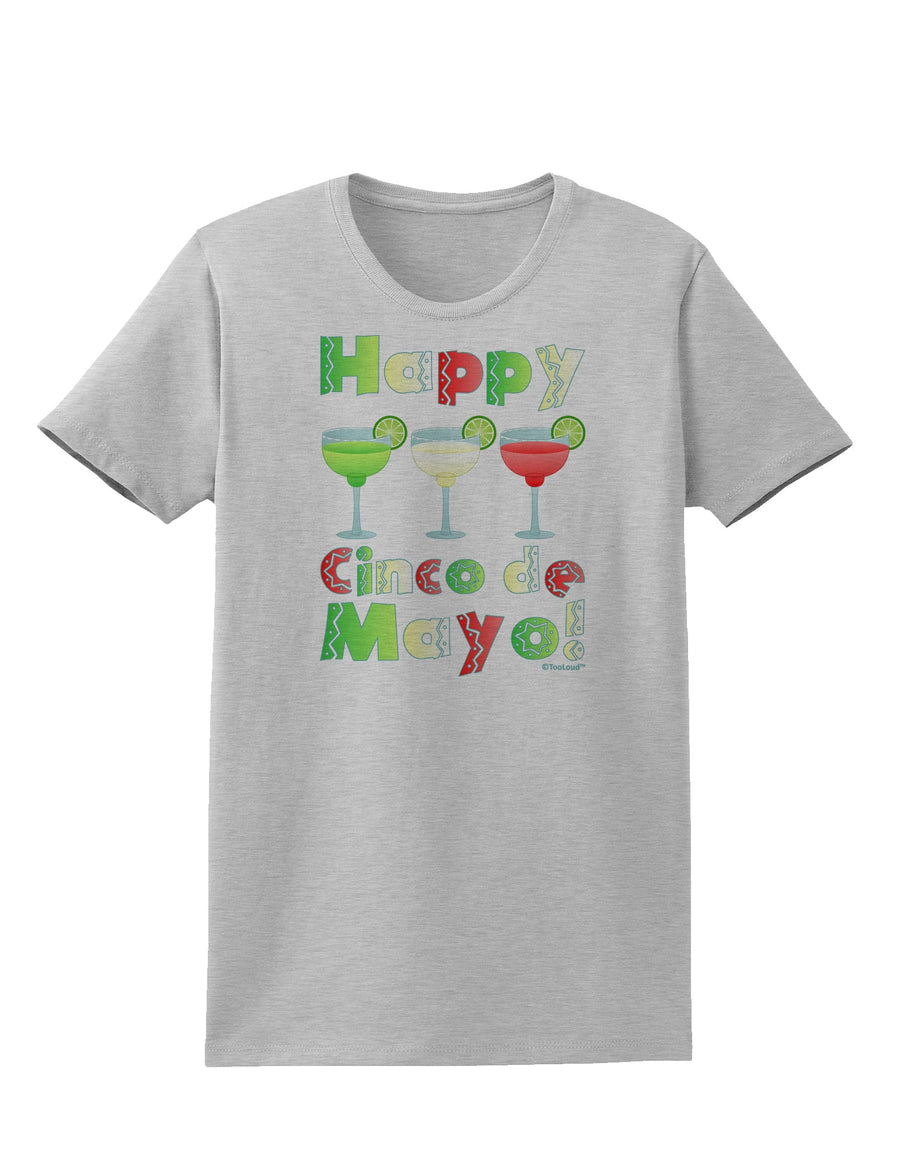 Margaritas - Mexican Flag Colors - Happy Cinco de Mayo Womens T-Shirt by TooLoud-Womens T-Shirt-TooLoud-White-X-Small-Davson Sales