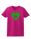 Marijuana Leaf Heart Green Womens Dark T-Shirt-Womens T-Shirt-TooLoud-Hot-Pink-Small-Davson Sales