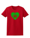 Marijuana Leaf Heart Green Womens Dark T-Shirt-Womens T-Shirt-TooLoud-Red-X-Small-Davson Sales