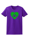 Marijuana Leaf Heart Green Womens Dark T-Shirt-Womens T-Shirt-TooLoud-Purple-X-Small-Davson Sales