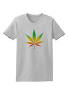 Marijuana Leaf Rastafarian Colors Womens T-Shirt-Womens T-Shirt-TooLoud-AshGray-X-Small-Davson Sales