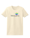 Marijuana Text and Leaf - Rainbow Womens T-Shirt-Womens T-Shirt-TooLoud-Natural-X-Small-Davson Sales