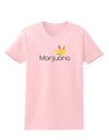 Marijuana Text and Leaf - Rastafarian Womens T-Shirt-Womens T-Shirt-TooLoud-PalePink-X-Small-Davson Sales