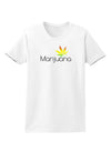 Marijuana Text and Leaf - Rastafarian Womens T-Shirt-Womens T-Shirt-TooLoud-White-X-Small-Davson Sales