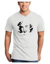 Marilyn Monroe Cutout Design Adult V-Neck T-shirt by TooLoud-Mens V-Neck T-Shirt-TooLoud-White-Small-Davson Sales