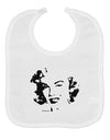 Marilyn Monroe Cutout Design Baby Bib by TooLoud