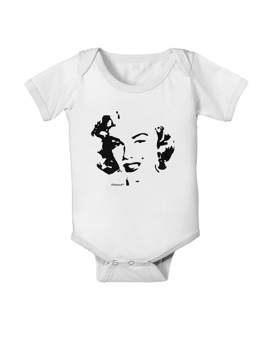 Marilyn Monroe Cutout Design Baby Romper Bodysuit by TooLoud-Baby Romper-TooLoud-White-06-Months-Davson Sales