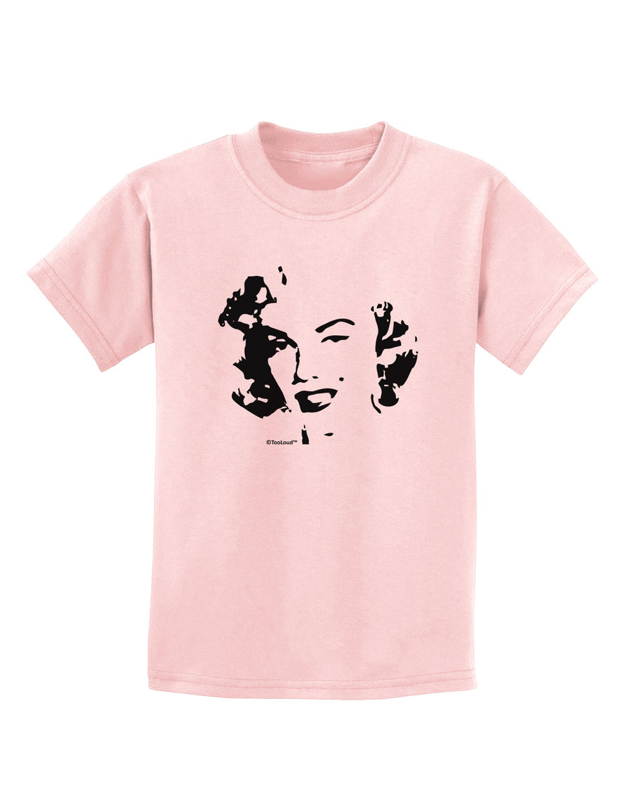 Marilyn Monroe Cutout Design Childrens T-Shirt by TooLoud-Childrens T-Shirt-TooLoud-White-X-Small-Davson Sales