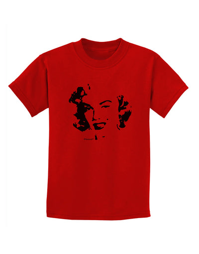 Marilyn Monroe Cutout Design Childrens T-Shirt by TooLoud-Childrens T-Shirt-TooLoud-Red-X-Small-Davson Sales