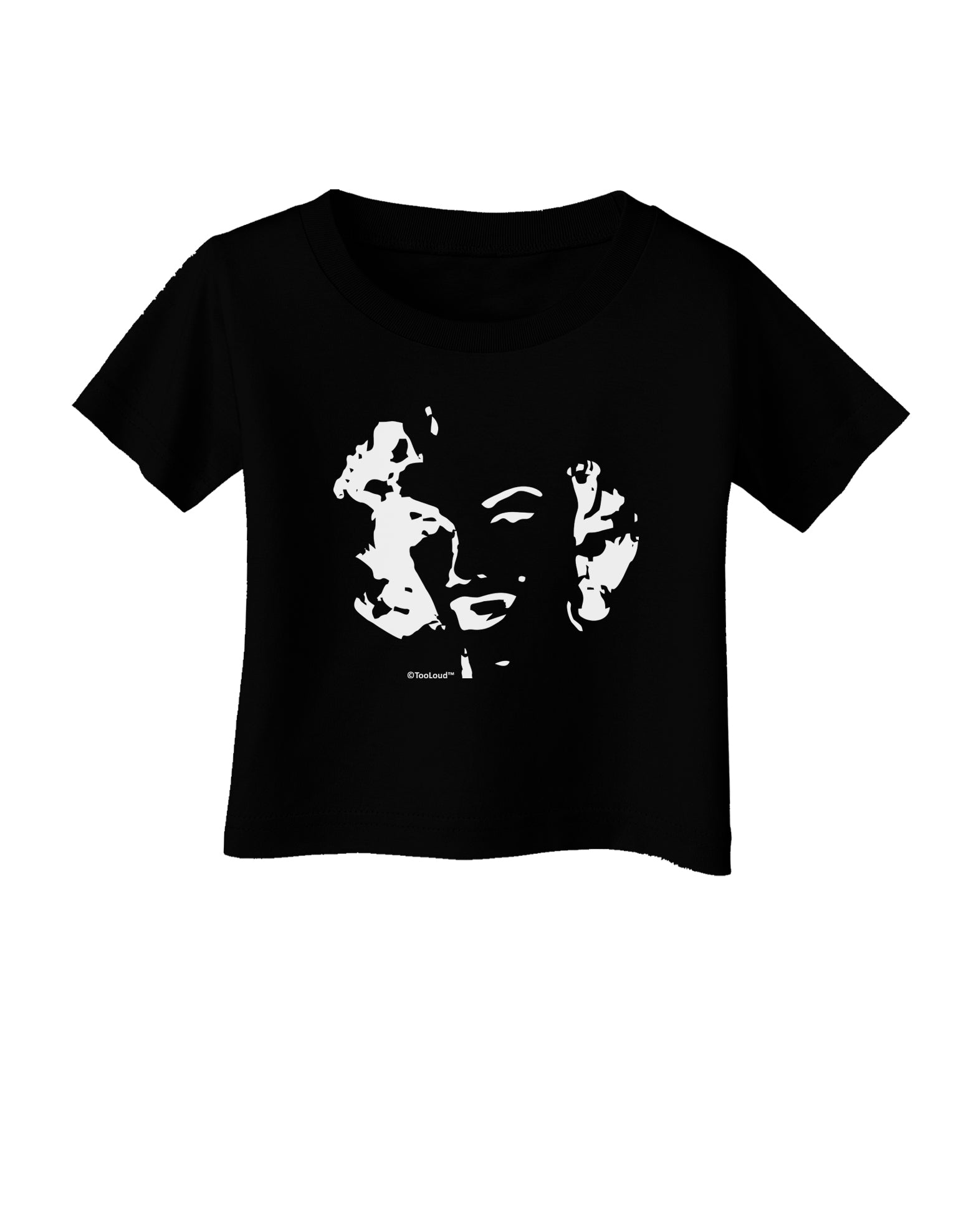 Marilyn Monroe Cutout Design Infant T-Shirt Dark by TooLoud-Infant T-Shirt-TooLoud-Black-06-Months-Davson Sales
