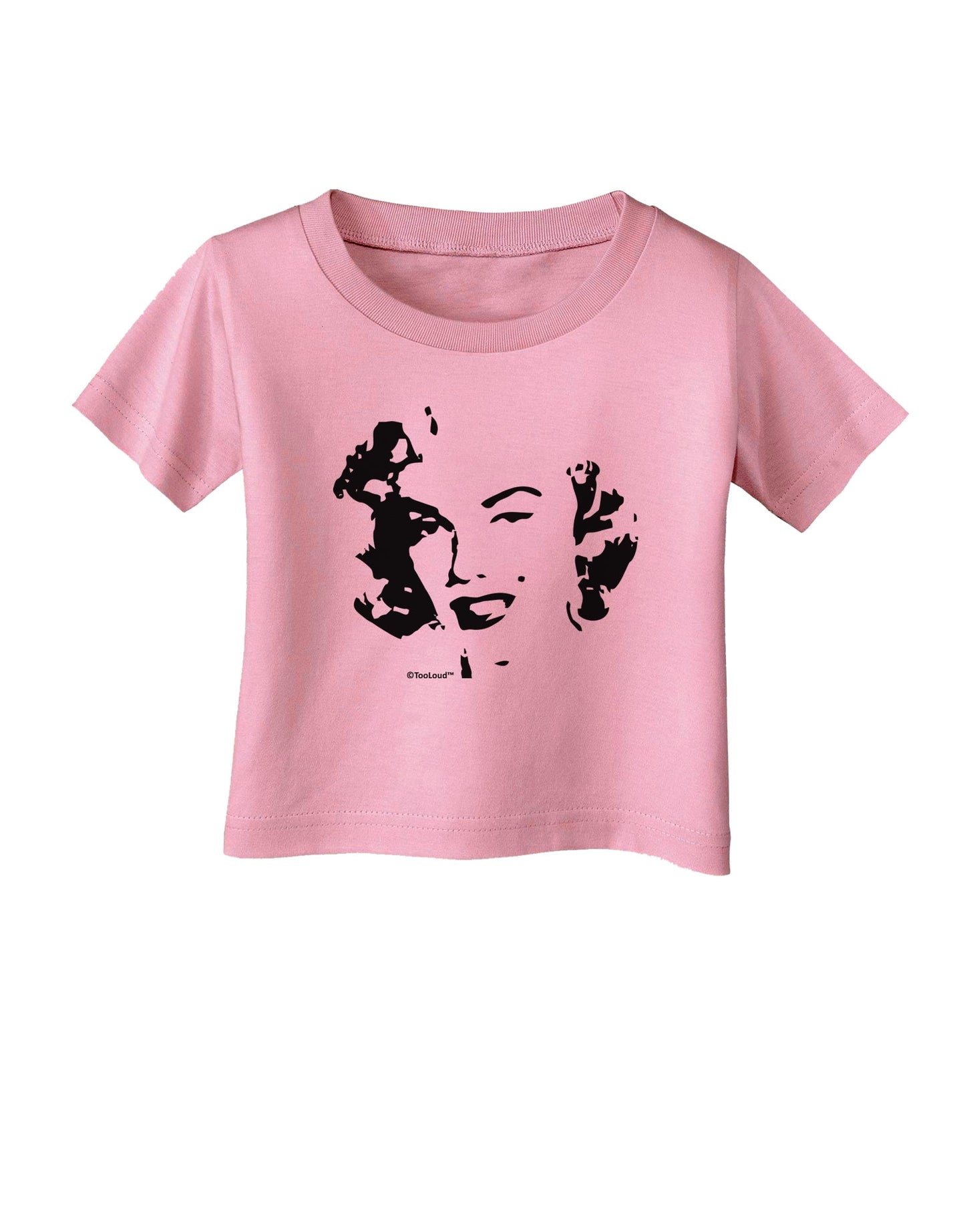 Marilyn Monroe Cutout Design Infant T-Shirt by TooLoud-Infant T-Shirt-TooLoud-Candy-Pink-06-Months-Davson Sales