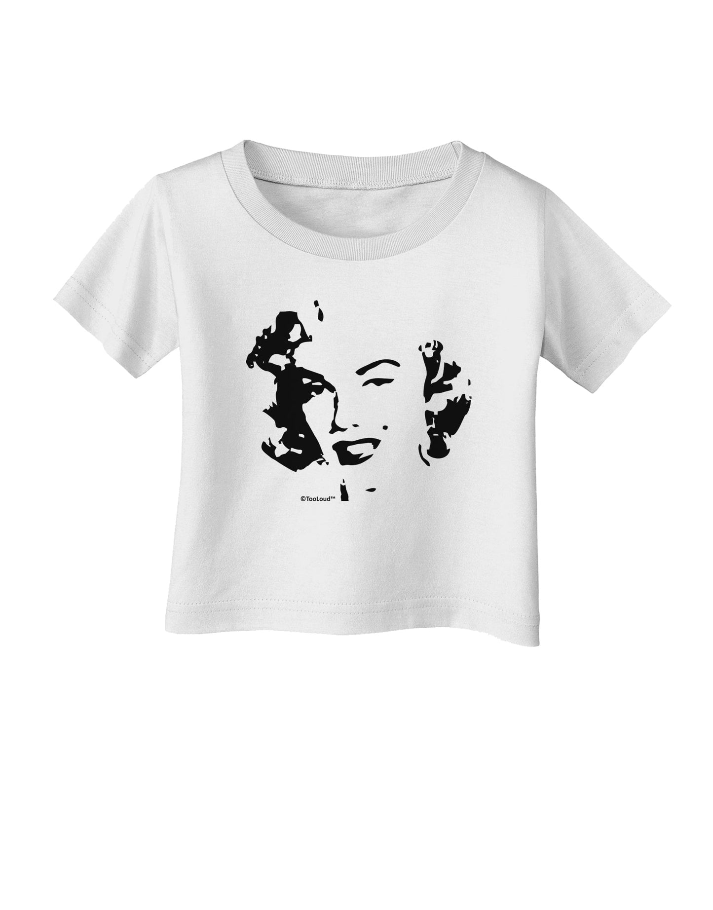 Marilyn Monroe Cutout Design Infant T-Shirt by TooLoud-Infant T-Shirt-TooLoud-White-06-Months-Davson Sales