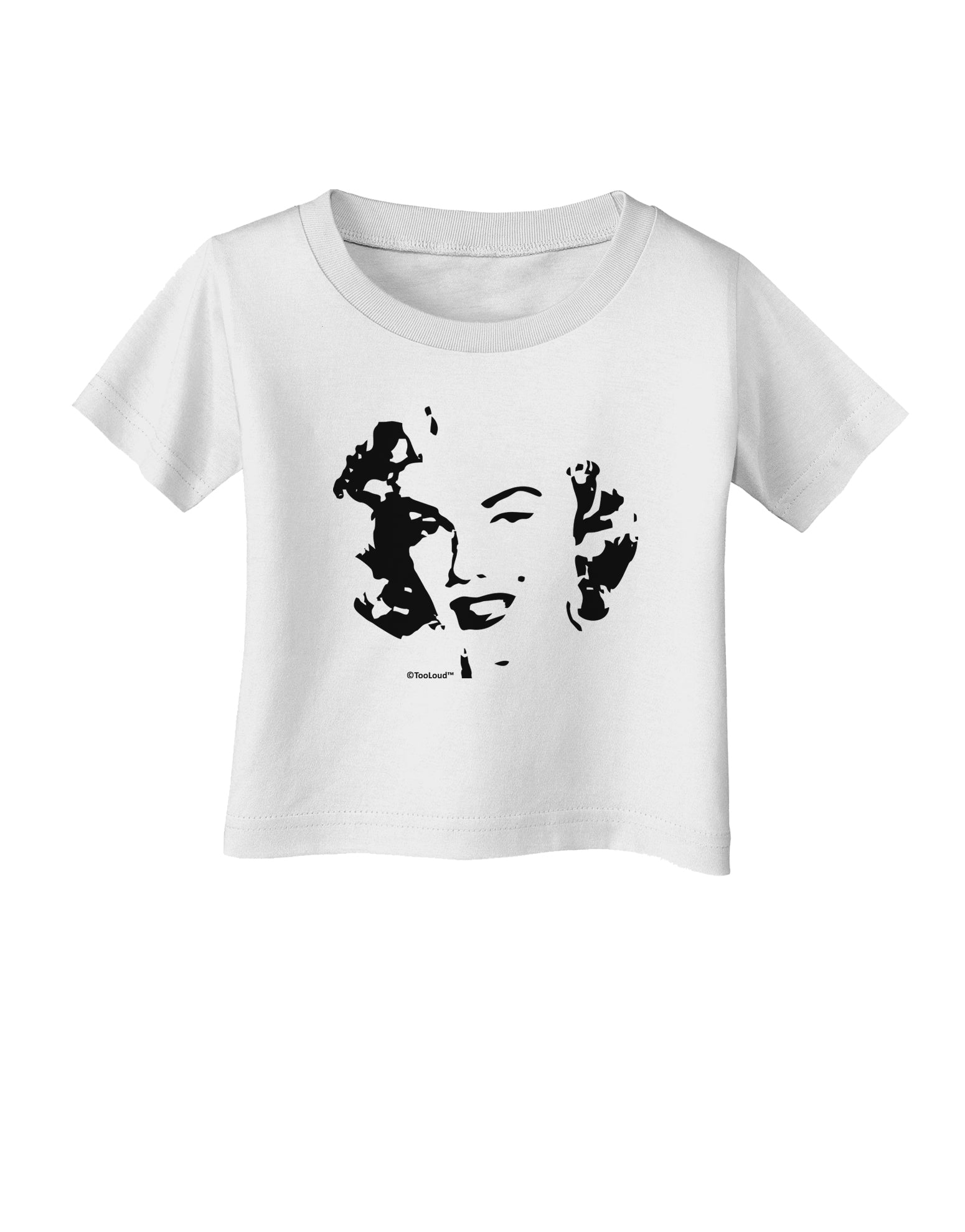 Marilyn Monroe Cutout Design Infant T-Shirt by TooLoud-Infant T-Shirt-TooLoud-White-06-Months-Davson Sales