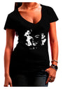 Marilyn Monroe Cutout Design Juniors V-Neck Dark T-Shirt by TooLoud-Womens V-Neck T-Shirts-TooLoud-Black-Juniors Fitted Small-Davson Sales