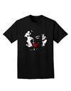 Marilyn Monroe Cutout Design Red Lips Adult Dark T-Shirt by TooLoud-Mens T-Shirt-TooLoud-Black-Small-Davson Sales