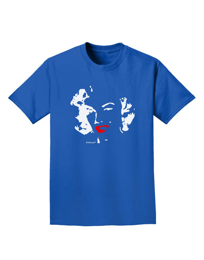 Marilyn Monroe Cutout Design Red Lips Adult Dark T-Shirt by TooLoud-Mens T-Shirt-TooLoud-Royal-Blue-Small-Davson Sales