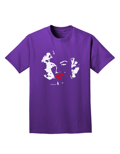 Marilyn Monroe Cutout Design Red Lips Adult Dark T-Shirt by TooLoud-Mens T-Shirt-TooLoud-Purple-Small-Davson Sales