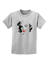 Marilyn Monroe Cutout Design Red Lips Childrens T-Shirt by TooLoud-Childrens T-Shirt-TooLoud-AshGray-X-Small-Davson Sales