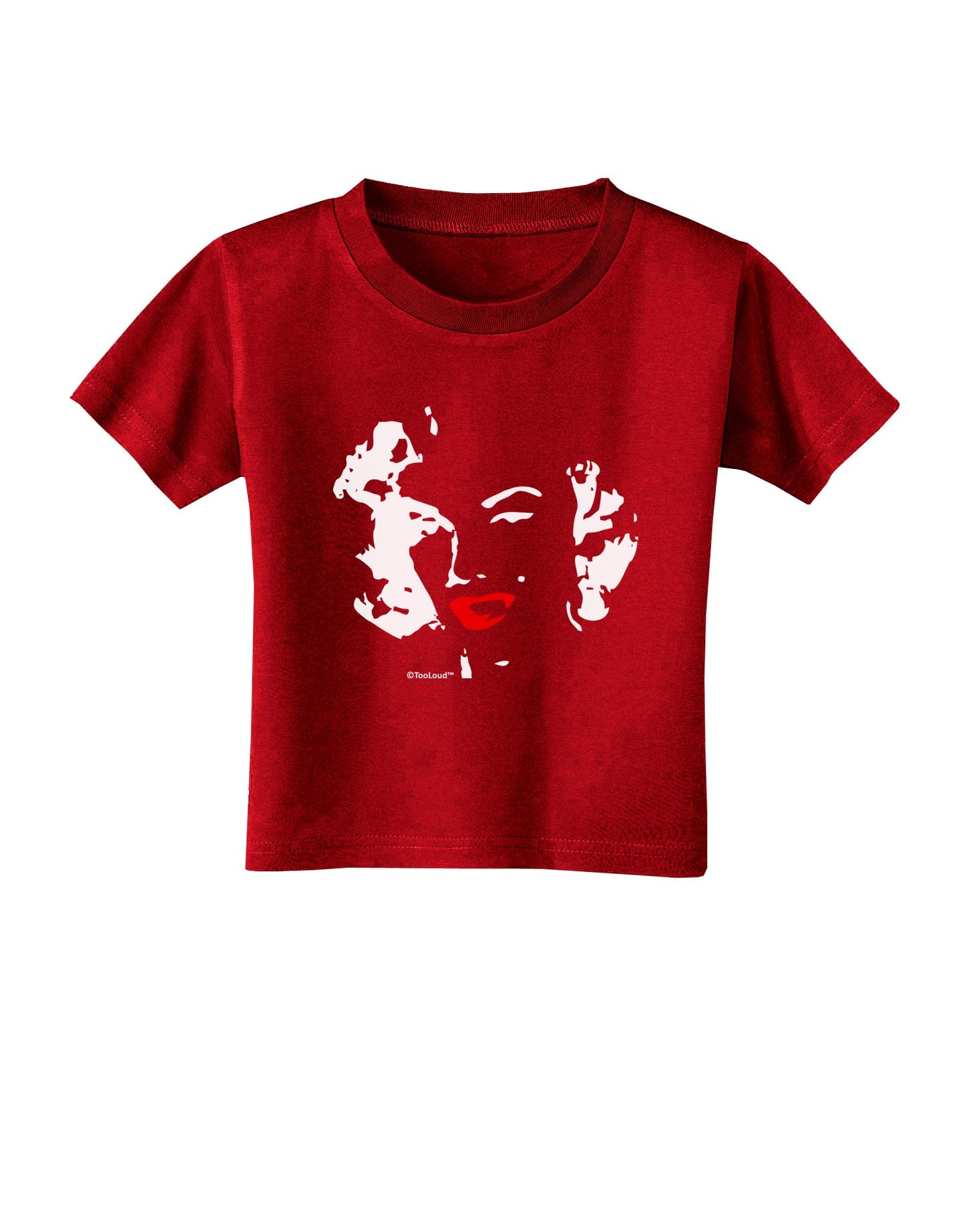 Marilyn Monroe Cutout Design Red Lips Toddler T-Shirt Dark by TooLoud-Toddler T-Shirt-TooLoud-Red-2T-Davson Sales