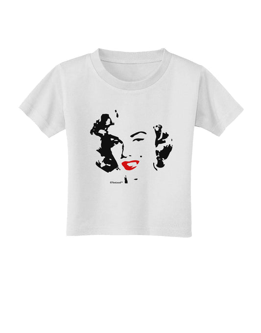 Marilyn Monroe Cutout Design Red Lips Toddler T-Shirt by TooLoud-Toddler T-Shirt-TooLoud-White-2T-Davson Sales