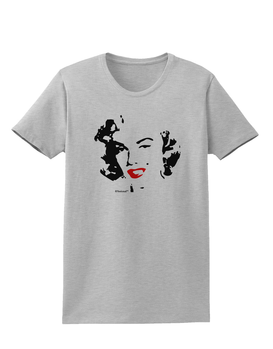 Marilyn Monroe Cutout Design Red Lips Womens T-Shirt by TooLoud-Womens T-Shirt-TooLoud-White-X-Small-Davson Sales