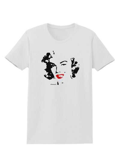 Marilyn Monroe Cutout Design Red Lips Womens T-Shirt by TooLoud-Womens T-Shirt-TooLoud-White-X-Small-Davson Sales