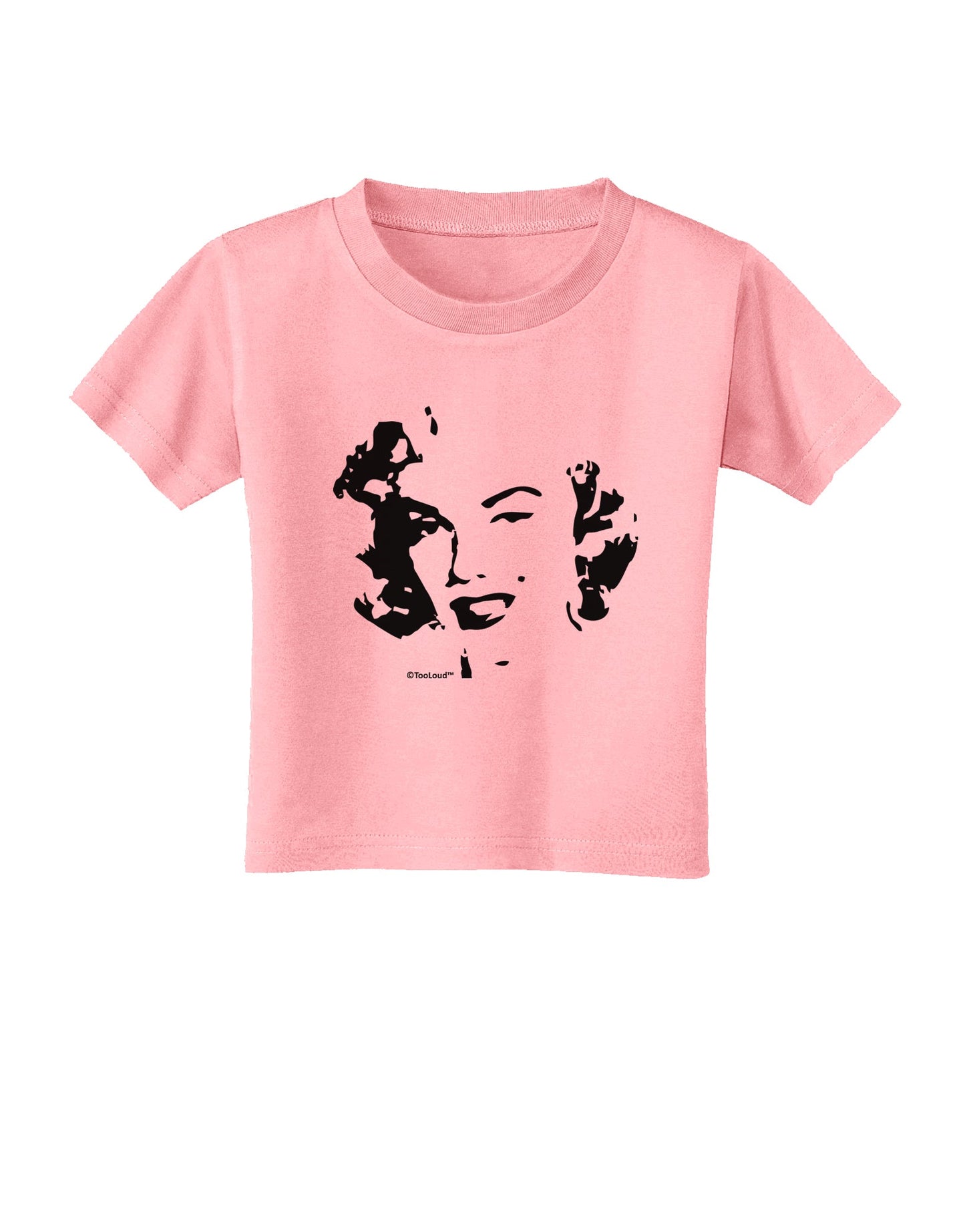 Marilyn Monroe Cutout Design Toddler T-Shirt by TooLoud-Toddler T-Shirt-TooLoud-Candy-Pink-2T-Davson Sales