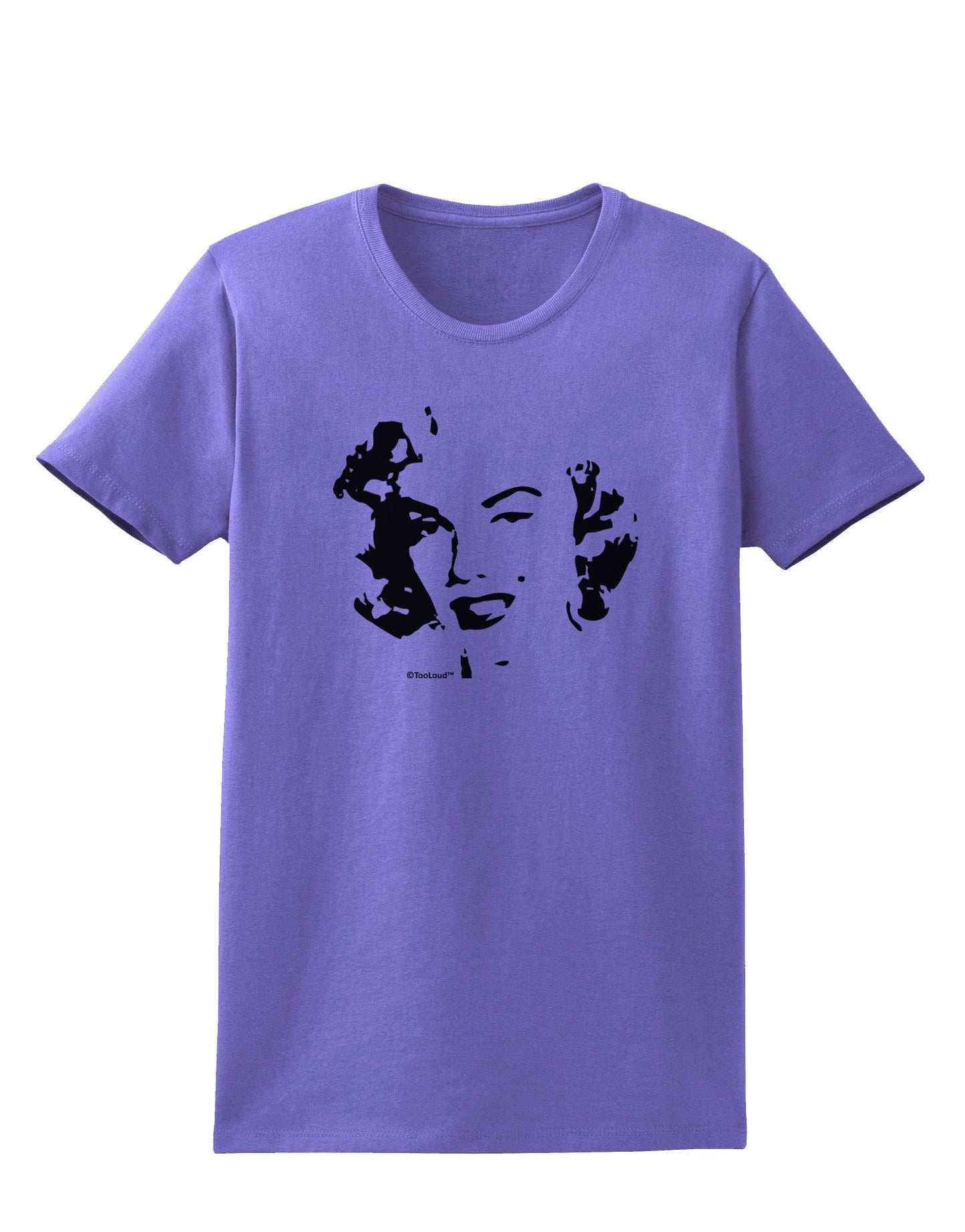 Marilyn Monroe Cutout Design Womens T-Shirt by TooLoud-Womens T-Shirt-TooLoud-Violet-X-Small-Davson Sales