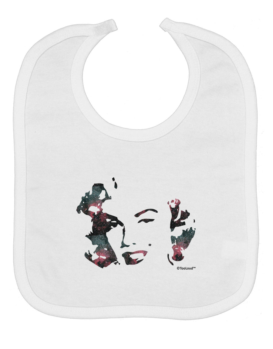 Marilyn Monroe Galaxy Design and Quote Baby Bib by TooLoud