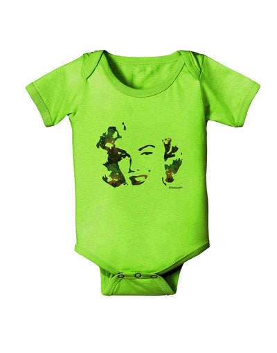 Marilyn Monroe Galaxy Design and Quote Baby Romper Bodysuit by TooLoud-Baby Romper-TooLoud-Lime-Green-06-Months-Davson Sales