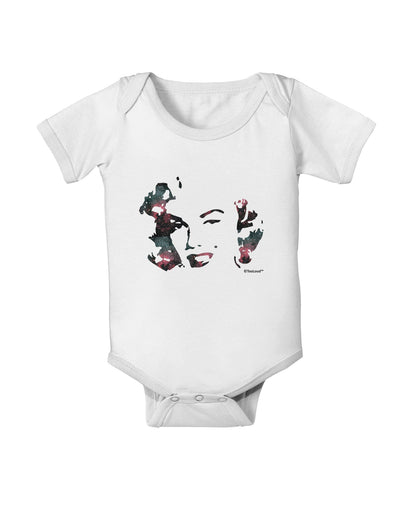 Marilyn Monroe Galaxy Design and Quote Baby Romper Bodysuit by TooLoud-Baby Romper-TooLoud-White-06-Months-Davson Sales