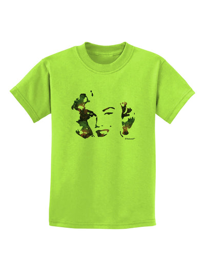 Marilyn Monroe Galaxy Design and Quote Childrens T-Shirt by TooLoud-Childrens T-Shirt-TooLoud-Lime-Green-X-Small-Davson Sales