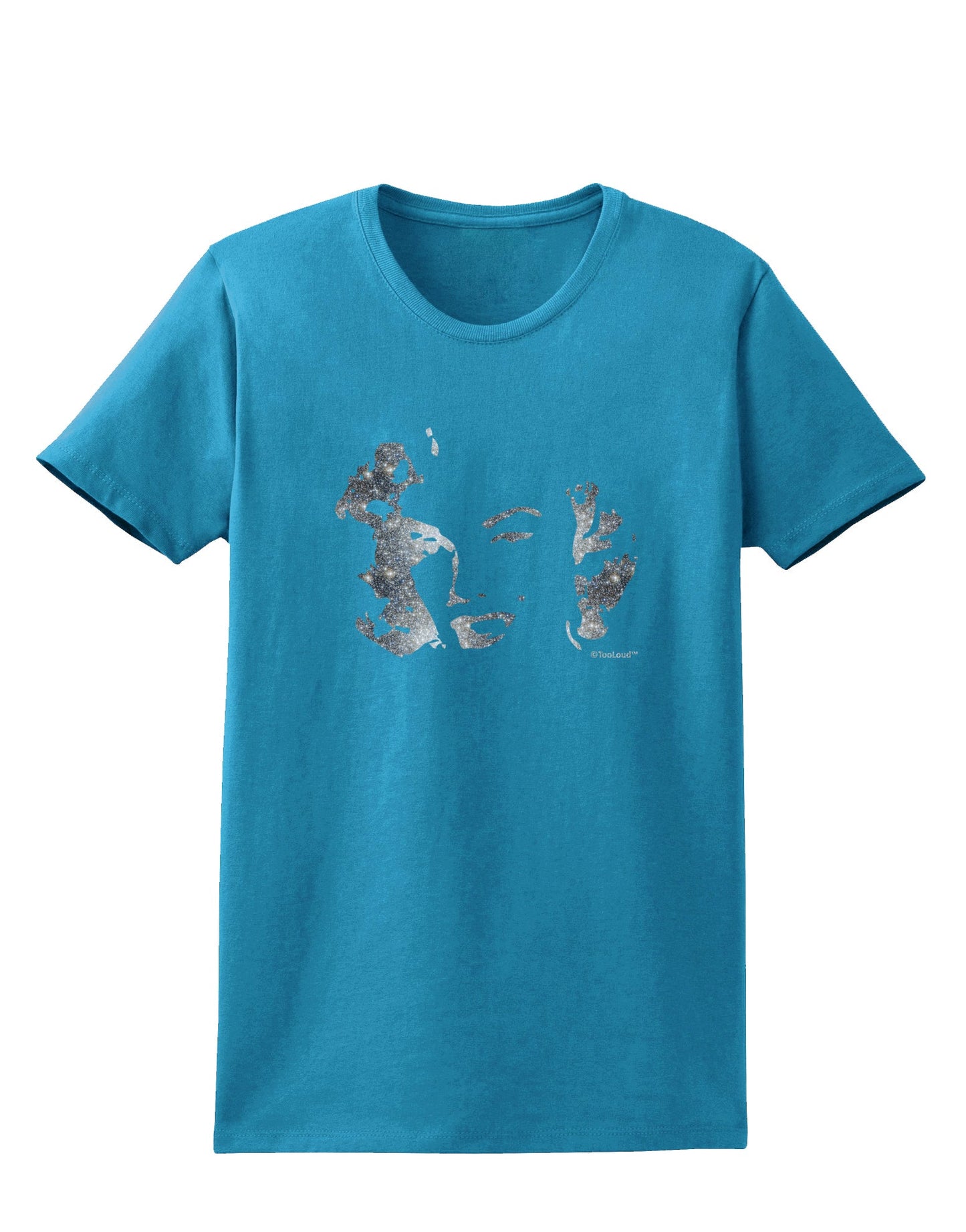 Marilyn Monroe Galaxy Design and Quote Womens Dark T-Shirt by TooLoud-Womens T-Shirt-TooLoud-Turquoise-X-Small-Davson Sales