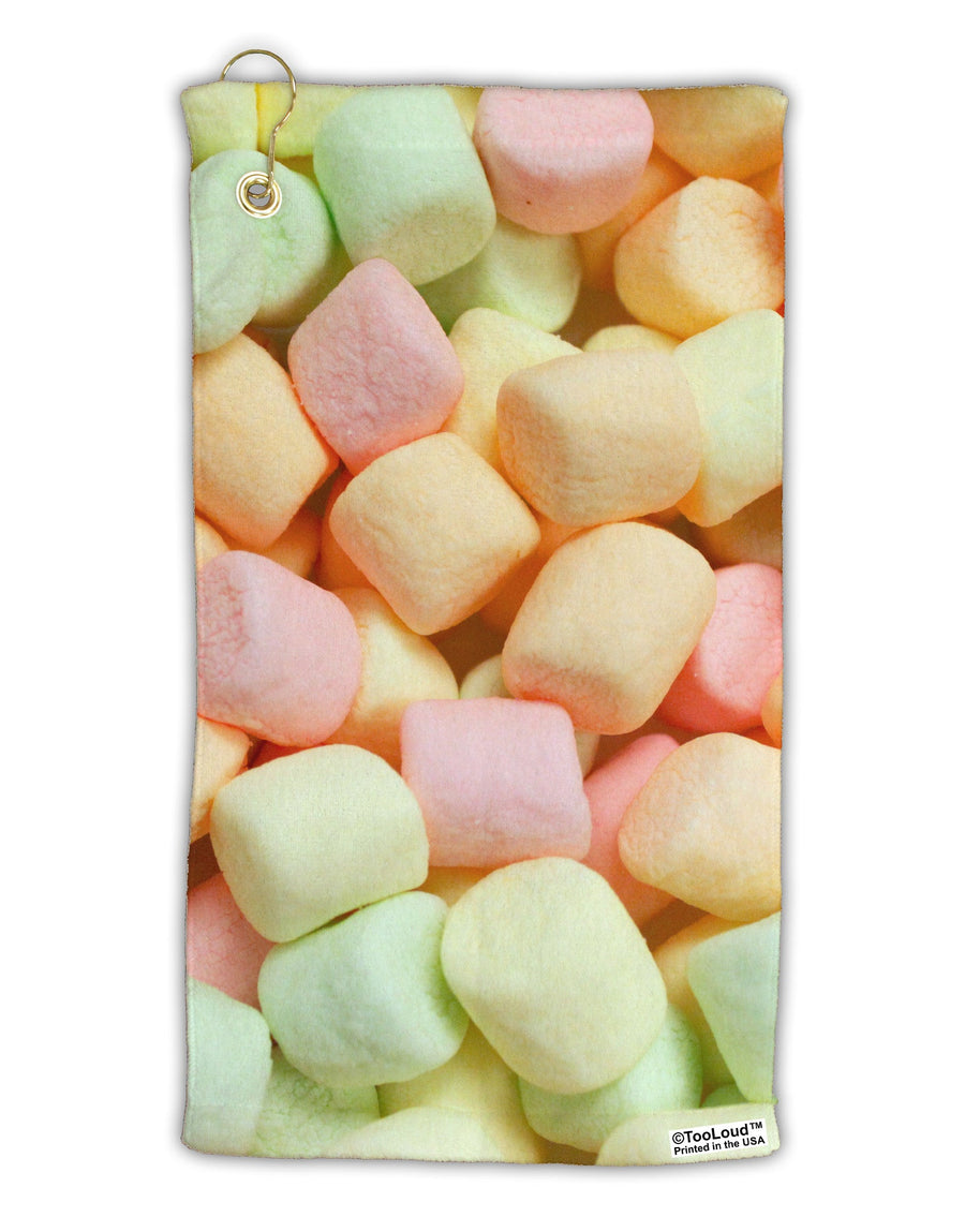 Marshmallows All Over Micro Terry Gromet Golf Towel 15 x 22 Inch All Over Print-Golf Towel-TooLoud-White-Davson Sales