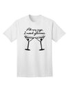 Martini Distressed Adult T-Shirt by TooLoud - A Must-Have for the Fashionable and Sophisticated-Mens T-shirts-TooLoud-White-Small-Davson Sales