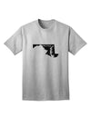 Maryland - United States Shape Adult T-Shirt: A Stylish Addition to Your Wardrobe by TooLoud-Mens T-shirts-TooLoud-AshGray-Small-Davson Sales