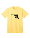 Maryland - United States Shape Adult T-Shirt: A Stylish Addition to Your Wardrobe by TooLoud-Mens T-shirts-TooLoud-Yellow-Small-Davson Sales