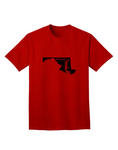 Maryland - United States Shape Adult T-Shirt: A Stylish Addition to Your Wardrobe by TooLoud-Mens T-shirts-TooLoud-Red-Small-Davson Sales