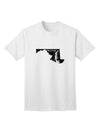 Maryland - United States Shape Adult T-Shirt: A Stylish Addition to Your Wardrobe by TooLoud-Mens T-shirts-TooLoud-White-Small-Davson Sales
